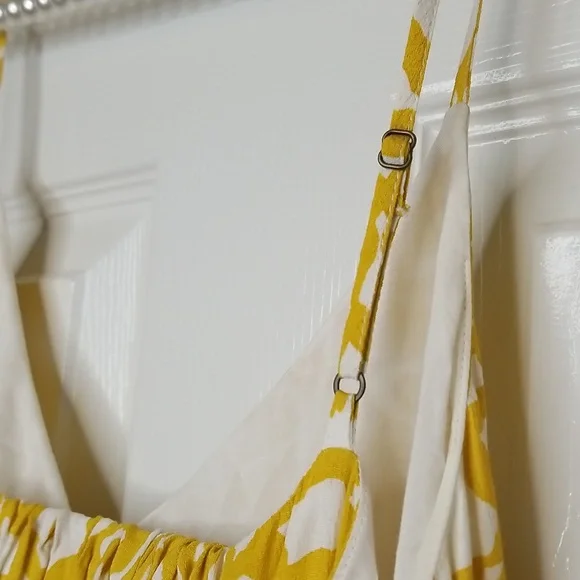 Maeve Anthropologie Goldenrod Spaghetti Strap Sleeveless Pant Jumpsuit Size 8 - Picture 10 of 10